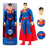 Boneco Articulado Superman Clássico 30 Cm Liga Da Justiça 