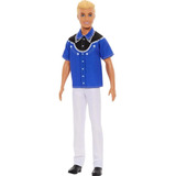 Boneco Barbie Ken Fashionistas 226 Loiro Camisa Calça Botas Hrh25 Mattel