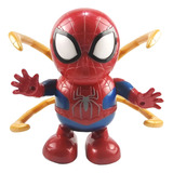 Boneco Dance Hero Homem Aranha Robô Luz E Som Musical Dança