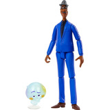 Boneco De Ação Mattel Disney E Pixar Soul Joe Gardner 20cm