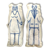 Boneco De Pano P/ Vudu Rituais E Amarração - Casal Branco