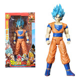 Boneco Dragon Ball Z Goku Super Saiyan Blue Articulado 31cm