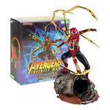 Boneco Estátua Homem Aranha Marvel Vingadores Pronta