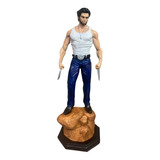 Boneco Estátua Logan X Wolverine Em Resina 37cm X-men