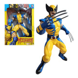 Boneco Gigante X Men Wolverine Traje Clássico 55cm