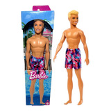 Boneco Ken Loiro Fashion Praia Verão - Mattel Brinquedos
