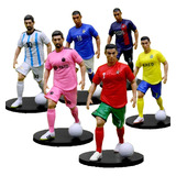 Boneco Kylian Mbappé, Messi Ou Cristiano Ronaldo 18cm Futebo