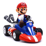 Boneco Mario Dirigindo Carro Corda Mini Mario Kart Corrida