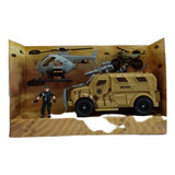 Boneco Militar Tipo Comandos Ação Gijoe Helicóptero Blindado