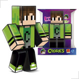 Boneco Minecraft Cadres Médio Youtuber Gamer 25cm