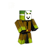Boneco Minecraft Youtuber Jogo Gamer Streamers Stick 25cm