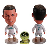 Boneco Miniatura Cristiano Ronaldo Real Madrid Bola De Ouro