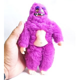 Boneco Monstro Rosa Estrela Pelúcia Fofinho