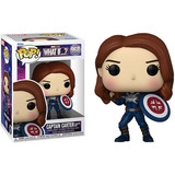 Boneco Pop Funko Marvel What If Captain Carter Stealth Suit