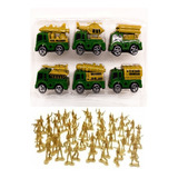 Boneco Soldados Soldadinhos De Plástico E Caminhões Exército