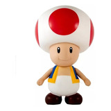 Boneco Super Mario Bros Toad Colecionador Gde 22cm Cogumelo