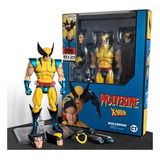 Boneco Wolverine 97 Traje Azul E Amarelo Action Figure