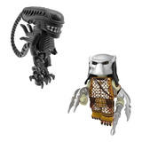 Bonecos Alien Predator Clássicos Cinema Blocos De Montar