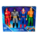 Bonecos Heróis Dc 04 Personagens 30 Cm Sunny Brinquedos
