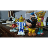 Bonecos Vinil Antigo Lote 4 Peças No Estado Média 14 Cm No