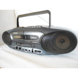 Boombox Sharp Wq Cd 220 Clássico Anos 90 Radio Cassete Deck