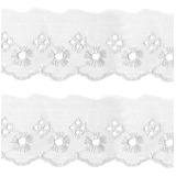 Bordado Inglês Branco Tira 5cm X 13,70m Artesanato Costura