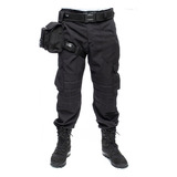 Bornal De Perna Tático Motoboy Polícia Segurança Cor Preto