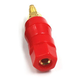 Borner Plug Banana Amplificador Ciclotron Vermelho #996