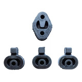 Borracha Coxim Escapamento Ford Courier Kit 4 Peças