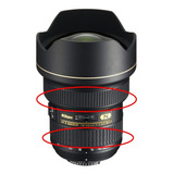 Borracha Zoom E Foco Da Lente Nikon 14-24mm F/2.8