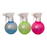 Borrifador Bolinha 290ml Coloridos Pulverizador - Kit C/3