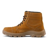 Bota Coturno Botina Castor 100% Couro Extra Leve Promoção