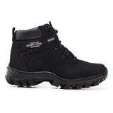Bota Coturno Unissex Master Boots Em Couro Com C.a