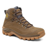 Bota Couro Coturno Masculino Trilha Macio Conforto Adventure