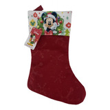 Bota De Papai Noel Vermelha De Natal Do Mickey
