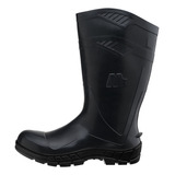 Bota De Pvc Preta Cano Longo B/aco E Palm Antip Marluvas Ca