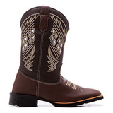 Bota Feminina Texana Legítimo Bordada Confortável Promoção