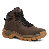 Bota Masculina Couro Adventure Arizona Coturno Bruto Macio