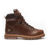 Bota Masculina Couro West Coast Worker Classic - Coffe/marro