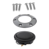 Botão De Chifre De Titânio Para Centro De Direção 58mm +