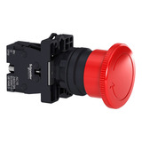 Botão Desligamento De Emergência Plástico 22mm 1nf Vermelho Xa2es542 - Schneider Electric