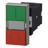 Botão Duplo Luminoso Verde/vermelho 1na+1nf 24v Schneider