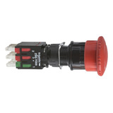 Botão Emergência 16mm Girar Destravar 1na+2nf Xb6as8349b