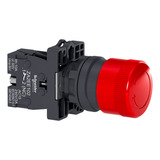 Botão Plastico Soco D30mm Emergência 1nf Schneider 22mm Vm