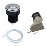 Botão Pneumático Para Motor De Hidromassagem Completo Cr