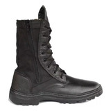 Botas Mds Coturno Militar Masculino Com Zíper Lateral