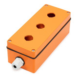 Botoeira 3 Botões 22mm Metal Ozd Acionamento Laranja Drive
