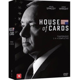 Box Dvd House Of Cards 1ª A 4ª Temporada 16 Discos Orig Novo