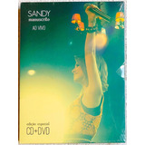 Box Lacrado Dvd + Cd Sandy Manuscrito Ao Vivo Original Raro