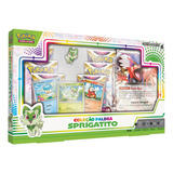 Box Pokémon Coleção Paldea Sprigatito C/broche Koraidon Ex 